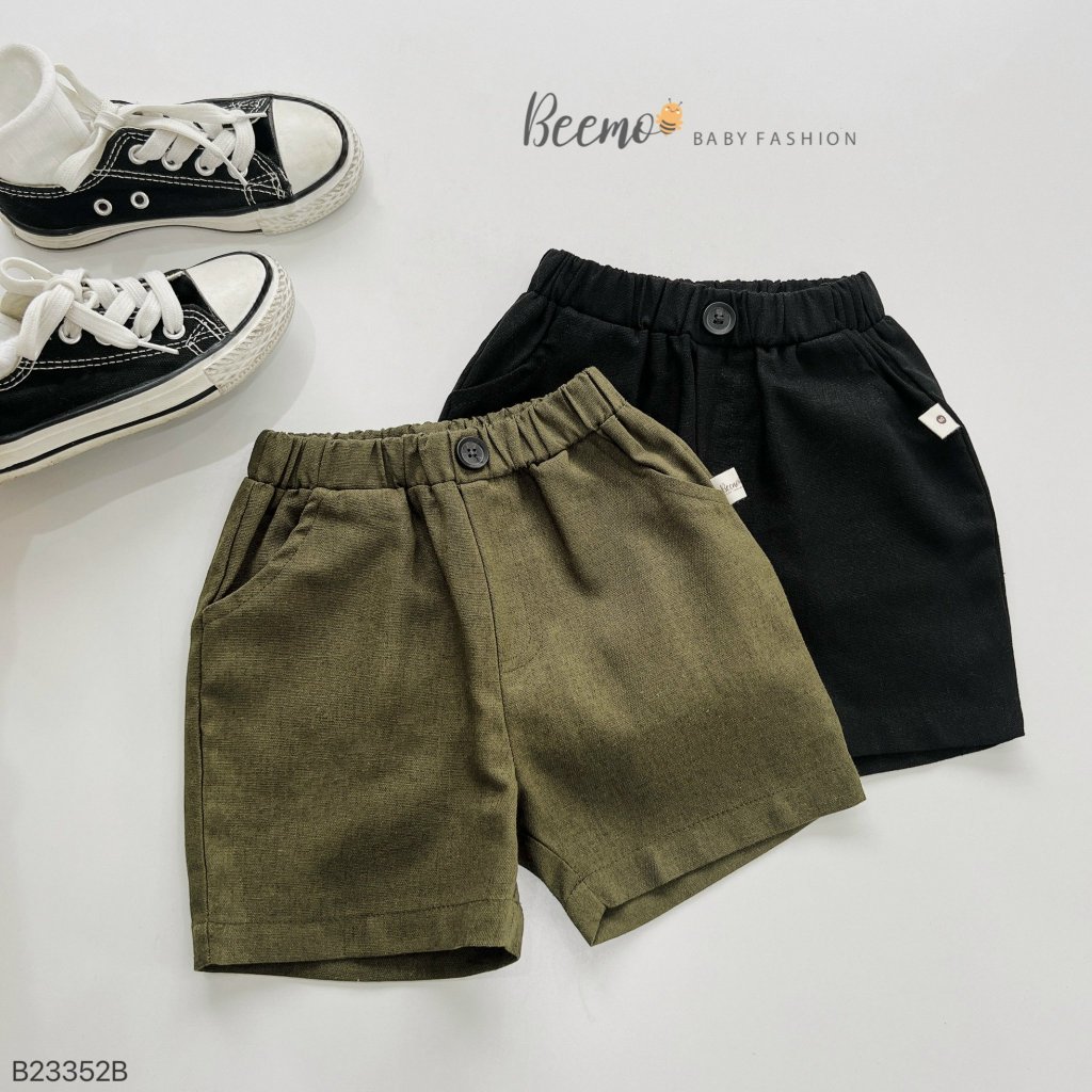 Bộ cotton cổ đức trơn màu bé trai, set bộ áo thun mềm mát quần kaki cho bé