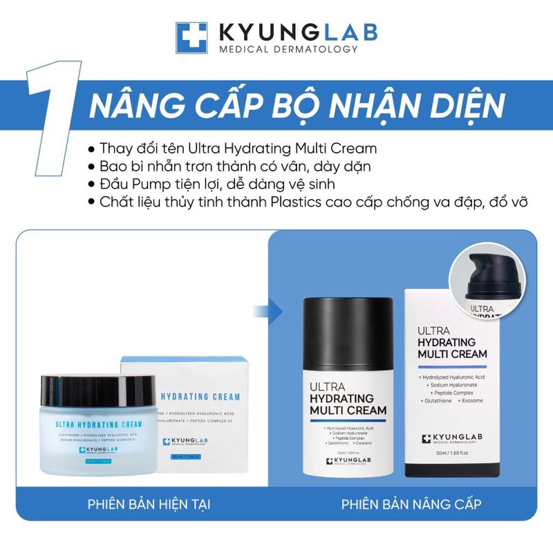 Kem dưỡng KyungLab Ultra Hydrating multi cream 50ml cấp ẩm phục hồi căng bóng da IS368