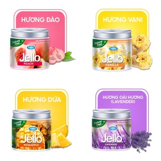 Sáp Thơm Phòng Khử Mùi JELLO 4 Mùi Thơm Dịu Nhẹ Cho Phòng Ngủ Nhà Vệ Sinh Ô Tô Tủ Quần Áo 88451