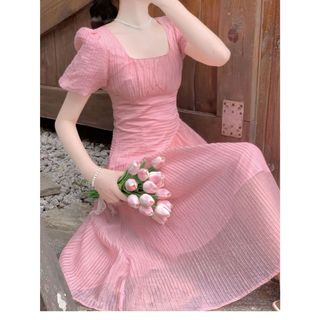 Váy dáng dài KYE chất liệu voan xếp li Bella dress