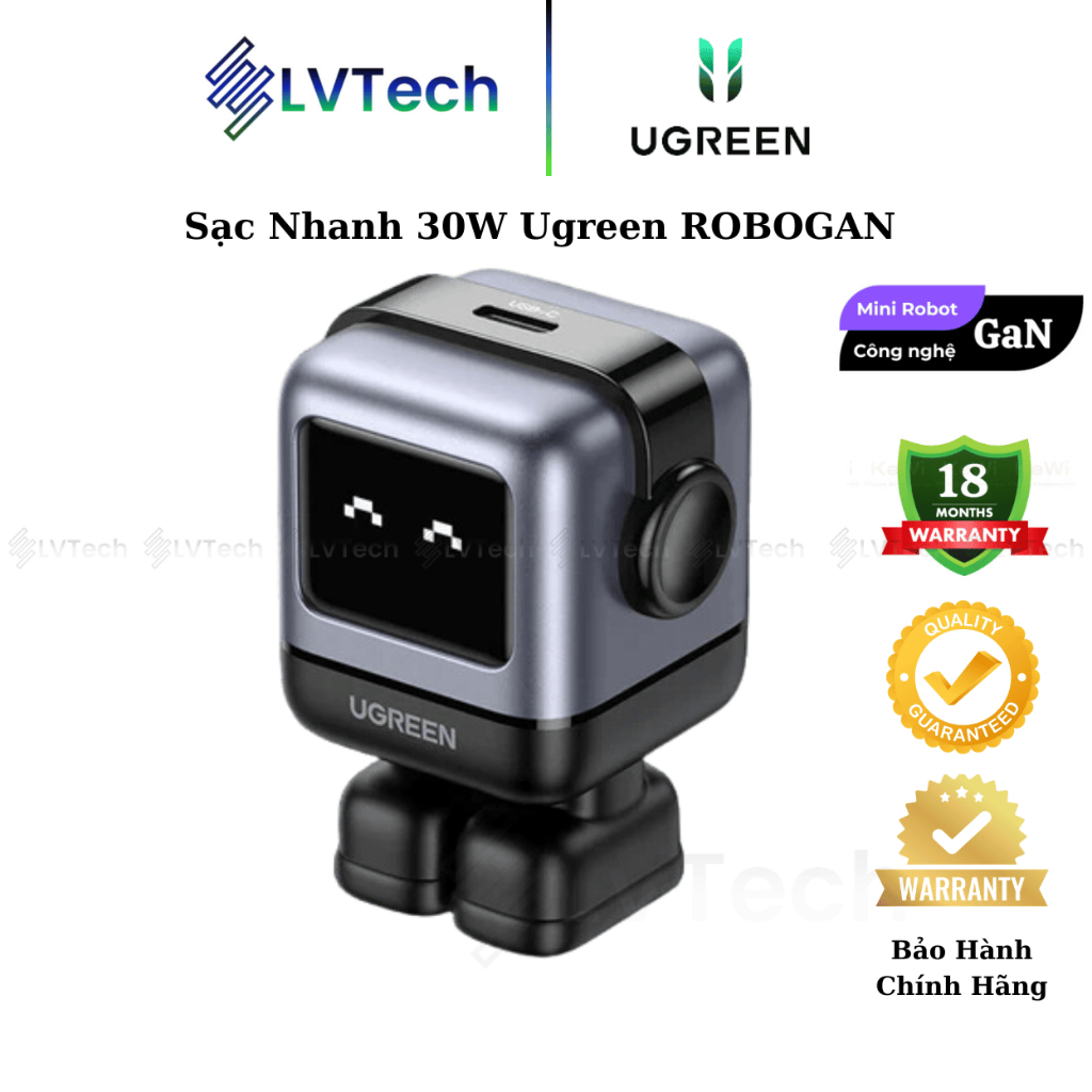 Củ Sạc Nhanh 30W Mini Ugreen RoboGaN CD359 Dành Cho iPhone / iPad ...