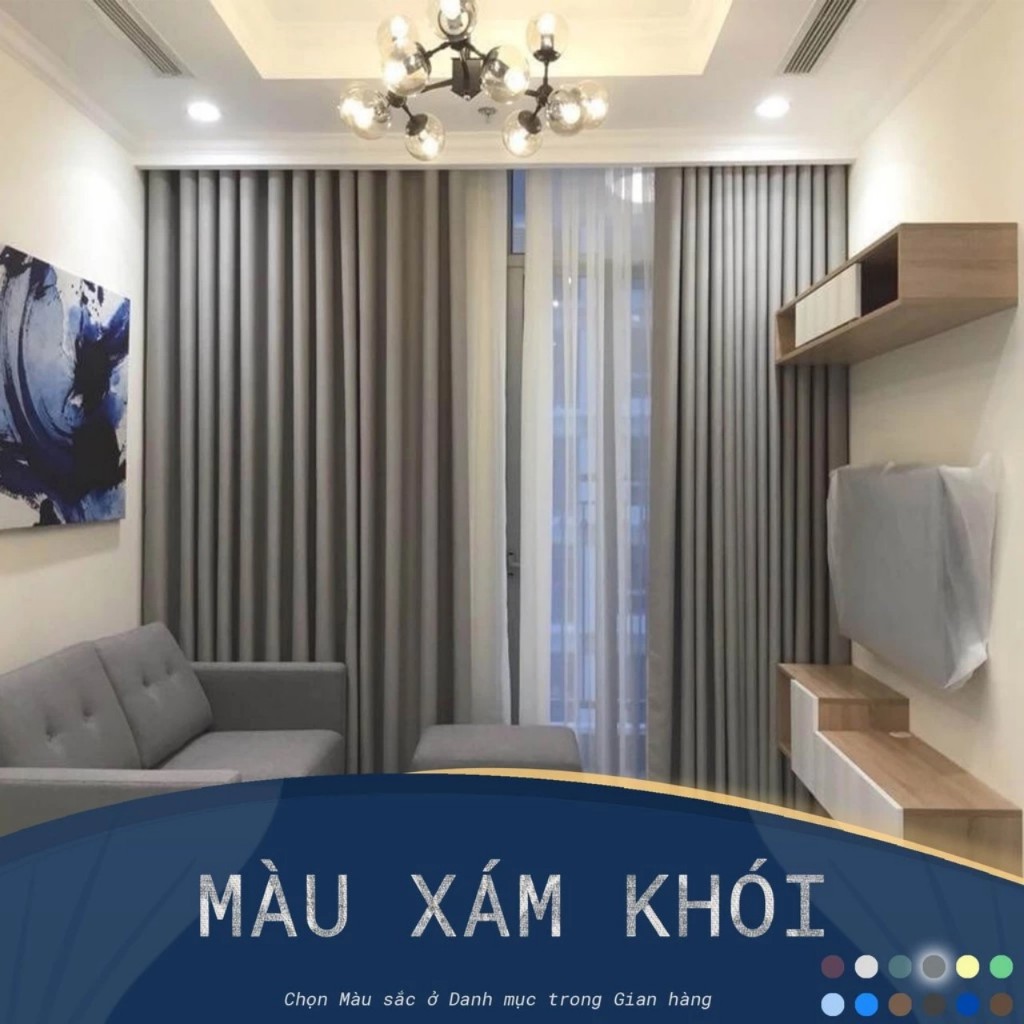 [ RÈM SIZE LỚN ] Rèm Cửa Chính Vải Thô Dệt 5 lớp, Rèm Cửa Siêu Dày Cản ...