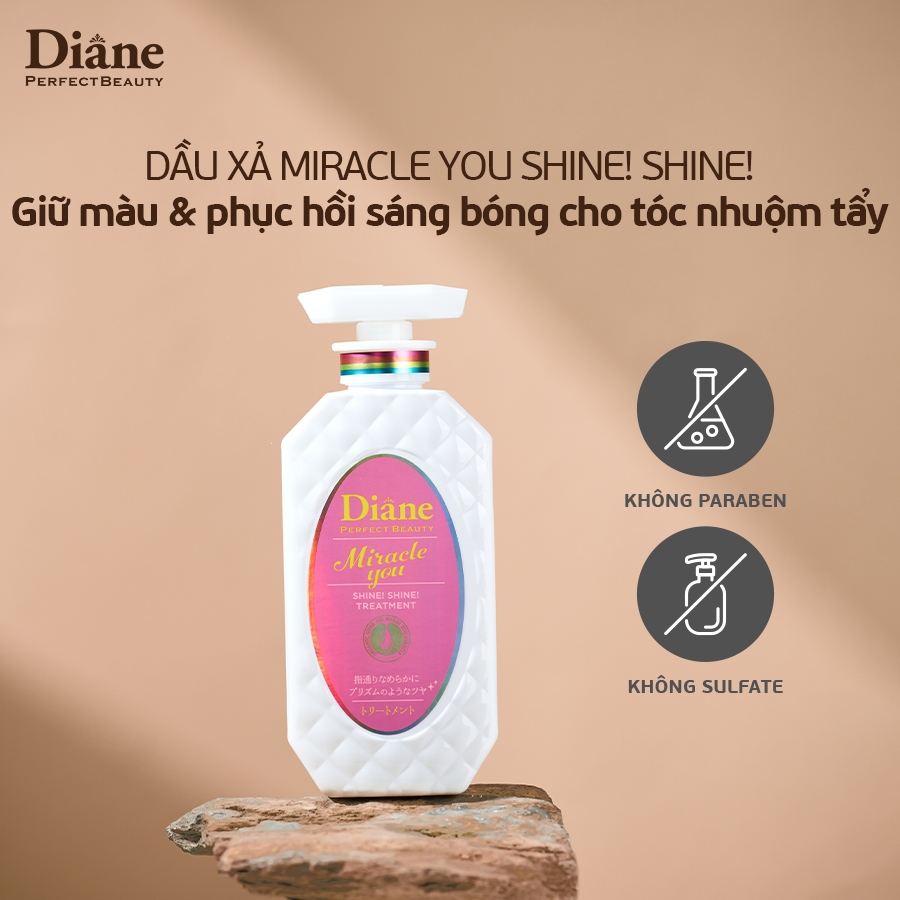 COMBO Dầu Gội Xả, Serum Phục Hồi Sáng Bóng Dành Cho Tóc Nhuộm Tẩy Diane  Miracle You Shine Shine | Shopee Việt Nam