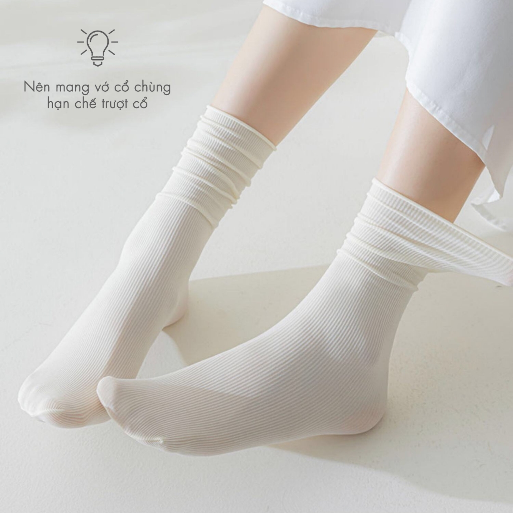 Combo tất vớ nam nữ cổ cao chất liệu than tre chống hôi chân, khử mùi hôi thoáng khí co giãn 4 chiều - Ekiu Shop