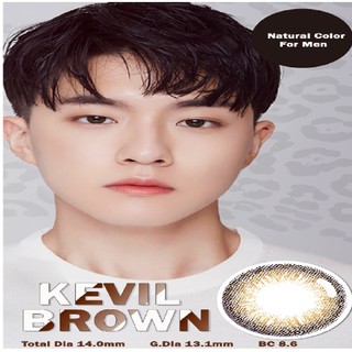SIHY – Kính áp tròng, Lens [CẬN] Kevil Brown màu nâu, độ cận 0 đến 6 độ, xuất xứ từ Hàn Quốc