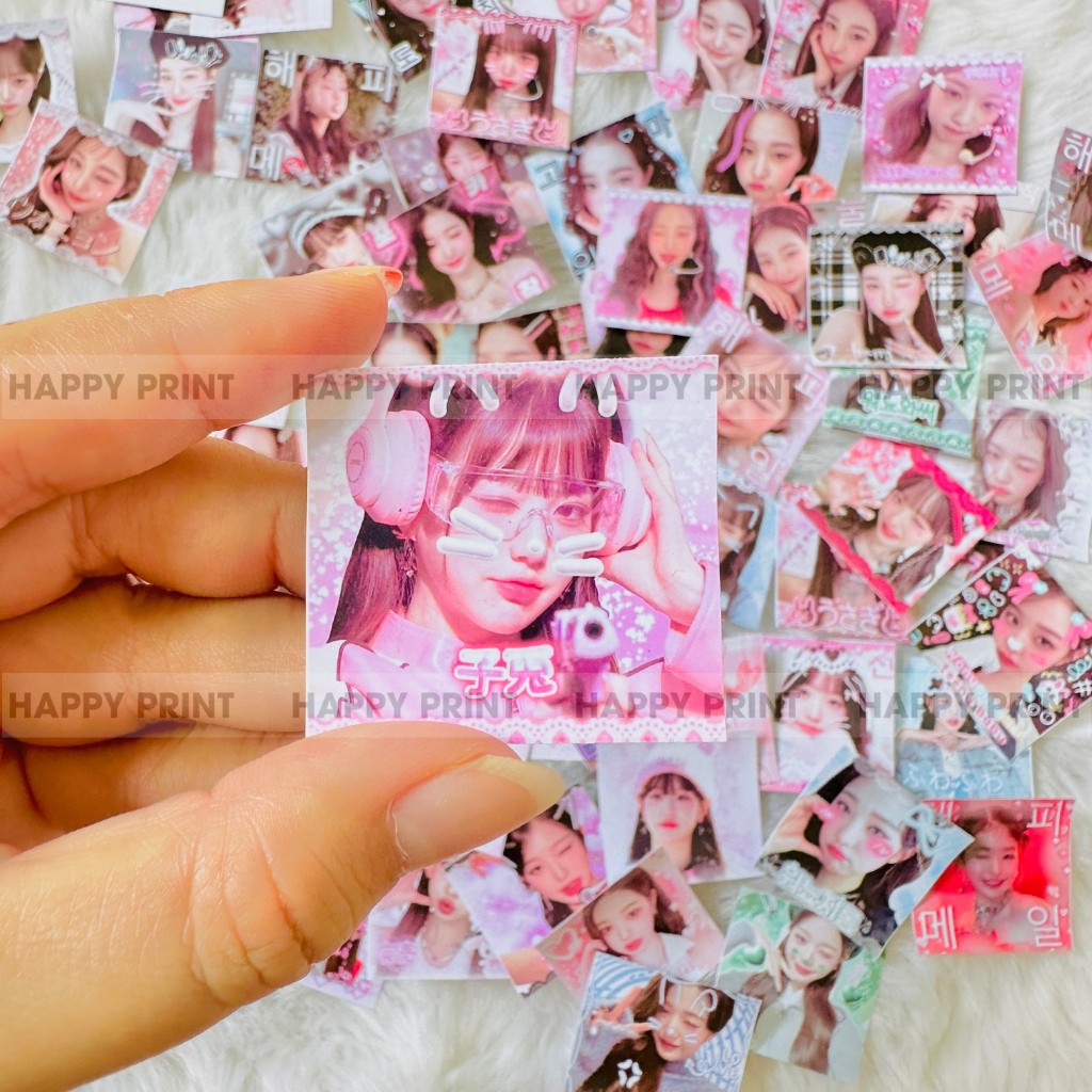 Set 30cái sticker tem niêm phong WONYOUNG IVE dễ thương, xinh xắn, kpop