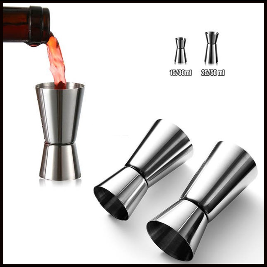 JIG ĐONG INOX 2 ĐẦU, LY ĐONG ĐỊNH LƯỢNG INOX 2 ĐẦU, JIGGER INOX DỤNG CỤ ...