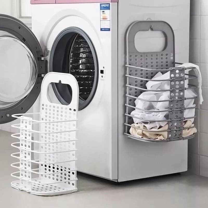 Giỏ Đựng Đồ Gấp Gọn Thông Minh, Giỏ Đựng Đồ Đa Năng Tặng Kèm Móc Dán Tường