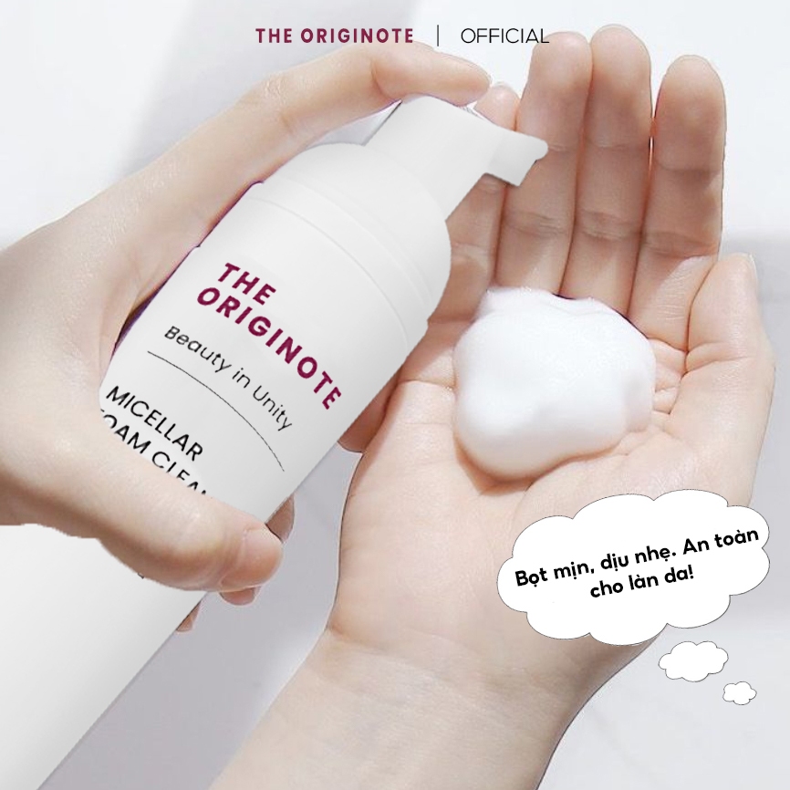 Sữa rửa mặt tạo bọt rửa mặt The Originote dưỡng ẩm da mặt sạch sâu giảm mụn cho mọi loại da 100ml
