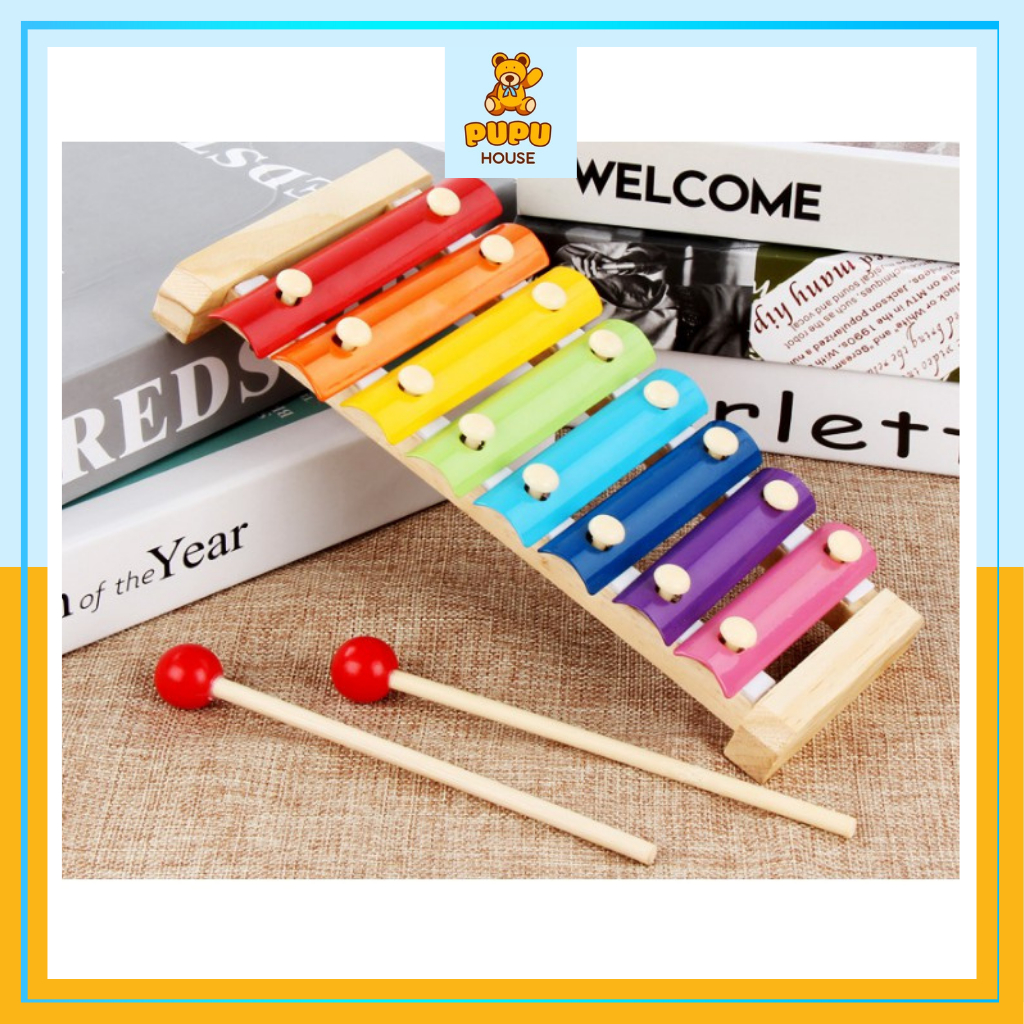 Nhạc cụ Đàn Gõ Xylophone 8 Thanh Cho Bé -PUPU HOUSE