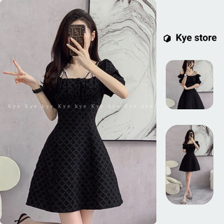 Váy dáng xòe KYE chất liệu gấm xốp nổi thanh lịch Gemma dress