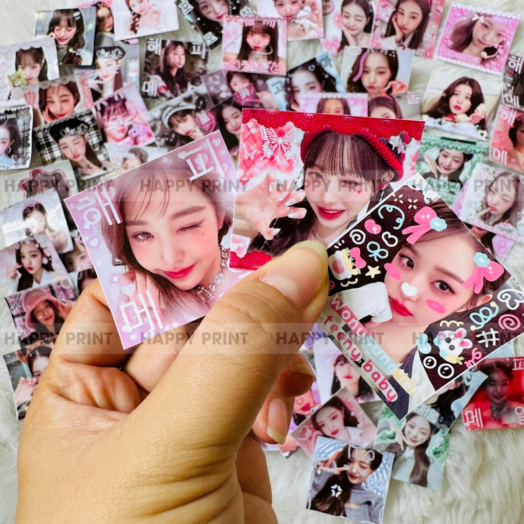 Set 30cái sticker tem niêm phong WONYOUNG IVE dễ thương, xinh xắn, kpop
