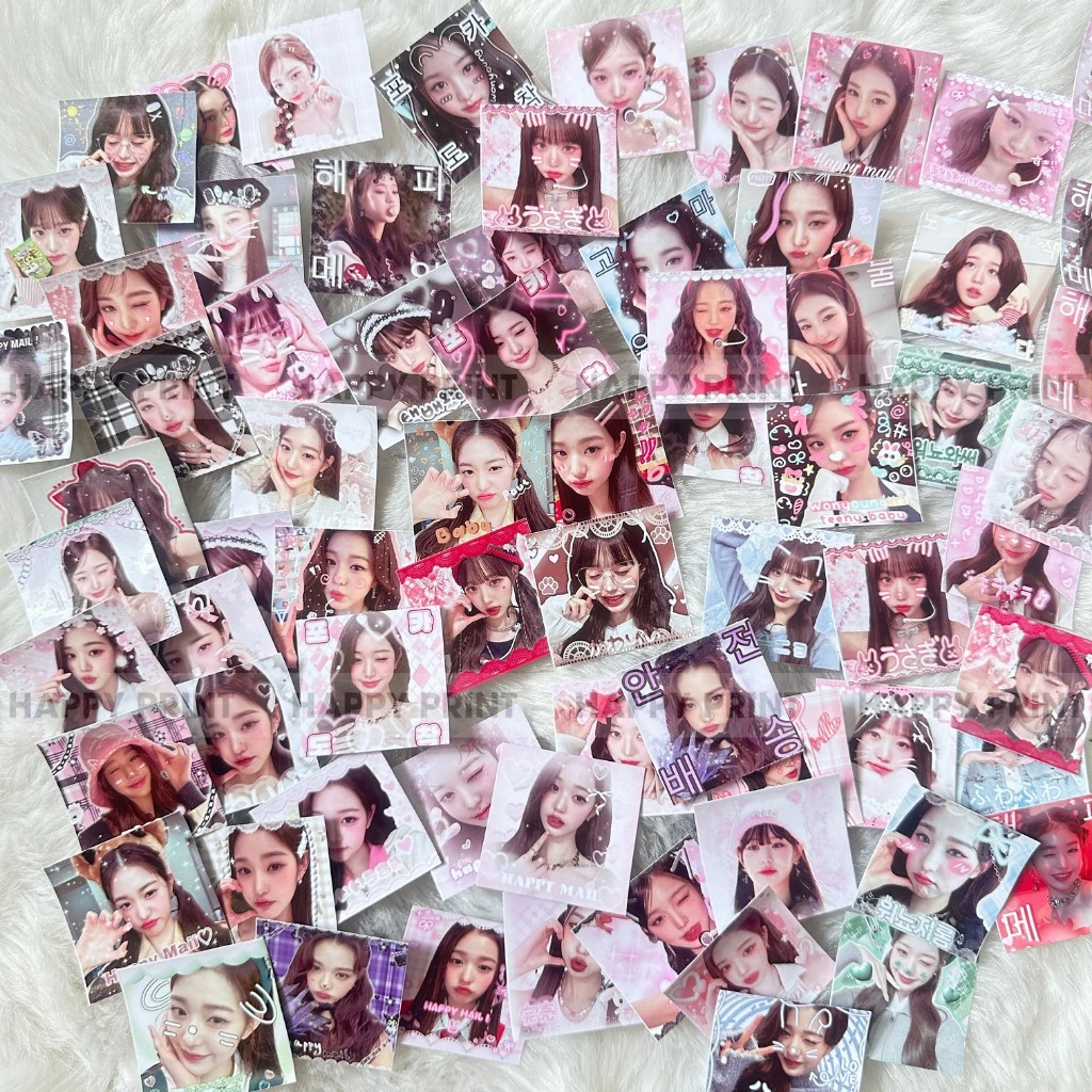 Set 30cái sticker tem niêm phong WONYOUNG IVE dễ thương, xinh xắn, kpop