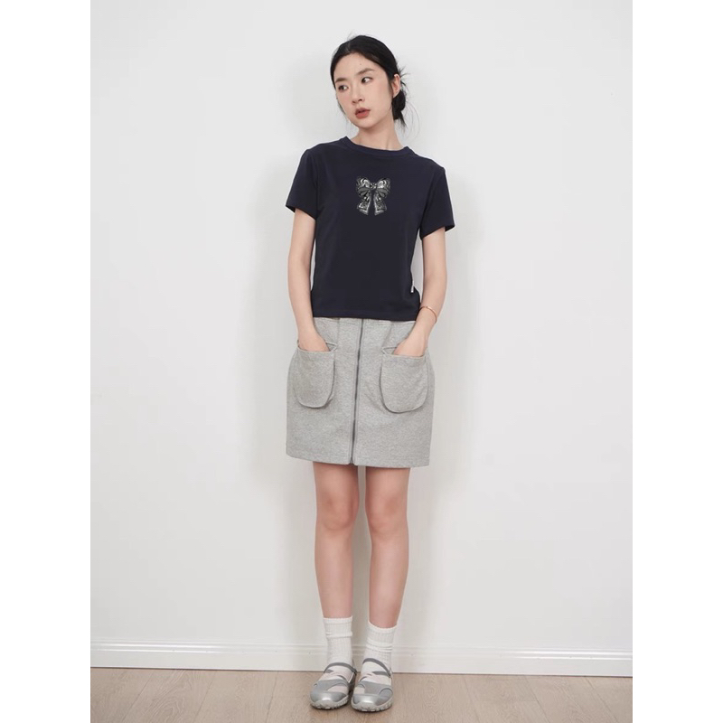 [Vải Cotton 250Gsm] Áo Baby Tee Nơ UNIM CLUB Cute Hottrend Y2K Nhiều Màu Vải Cotton Cao Cấp Mềm Mịn Thoáng Mát - BT8