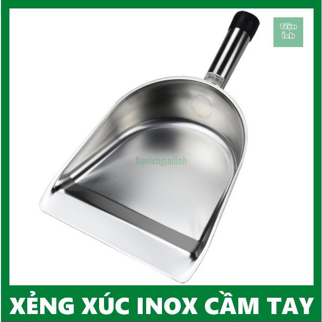 Xẻng Xúc Inox Cầm Tay Dụng Cụ Xúc Nông Sản Thủy Hải Sản kích thước 20 ...