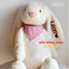Gấu Bông Thỏ Bunny Thêu Tai Theo Yêu Cầu - Thú nhồi bông quà tặng bé, sinh nhật, người yêu