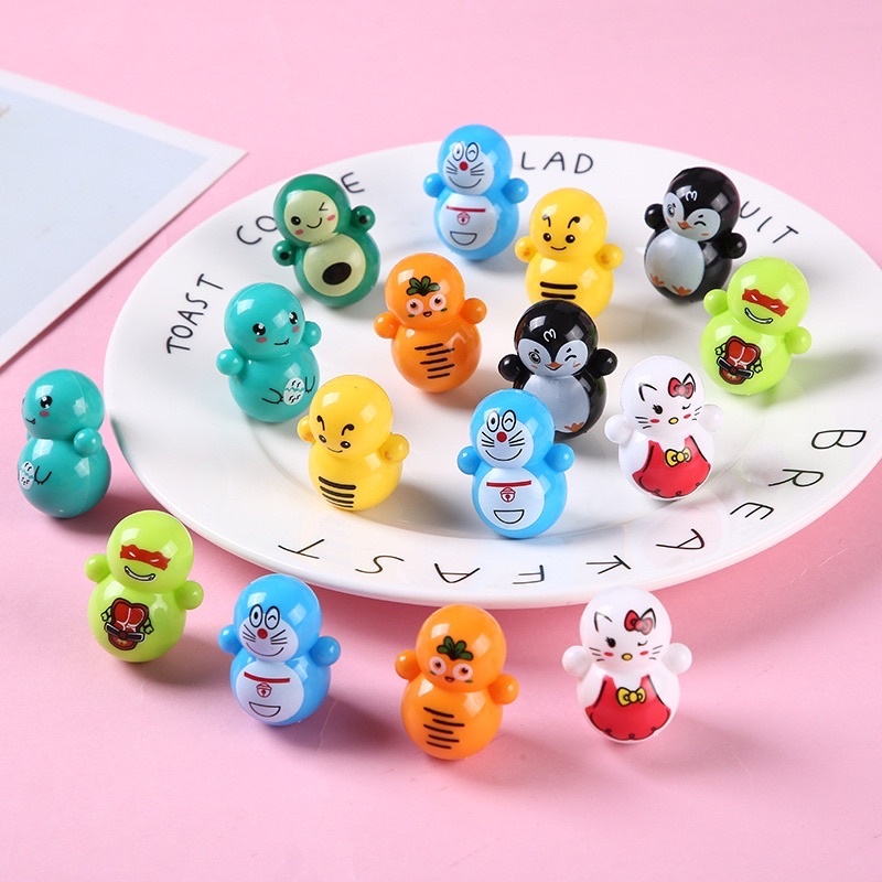 Combo 50 con lật đật mini nhiều mẫu cho bé lật đật giá rẻ quà tặng 1k Đồ Chơi Lật Đật Cho Bé Vui Nhộn Giá Rẻ -PUPU HOUSE
