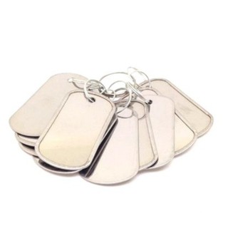 Móc khóa thẻ bài 3 cái dụng cụ cạo gió inox - massage trị liệu