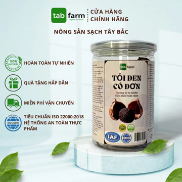 Tỏi đen cô đơn Tab Farm, khô, dẻo, vị ngọt, loại thượng hạng, không chất bảo quản