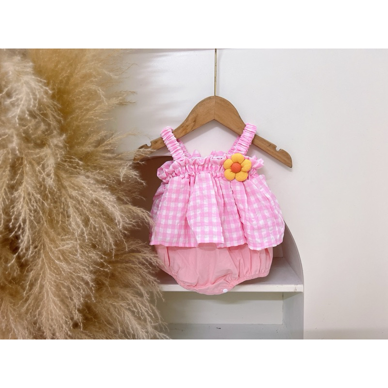 Body 2 Dây Gắn Hoa Cho Bé Gái 5-10kg Thoải Mái Và Dễ Thương