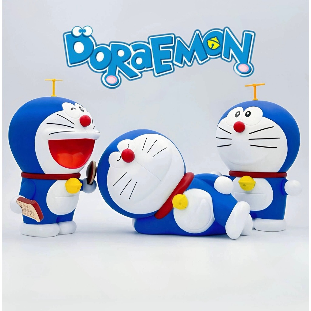 Mô hình Doraemon có khớp nằm ngủ / cầm bánh rán 23cm ( hàng có hộp xinh ...
