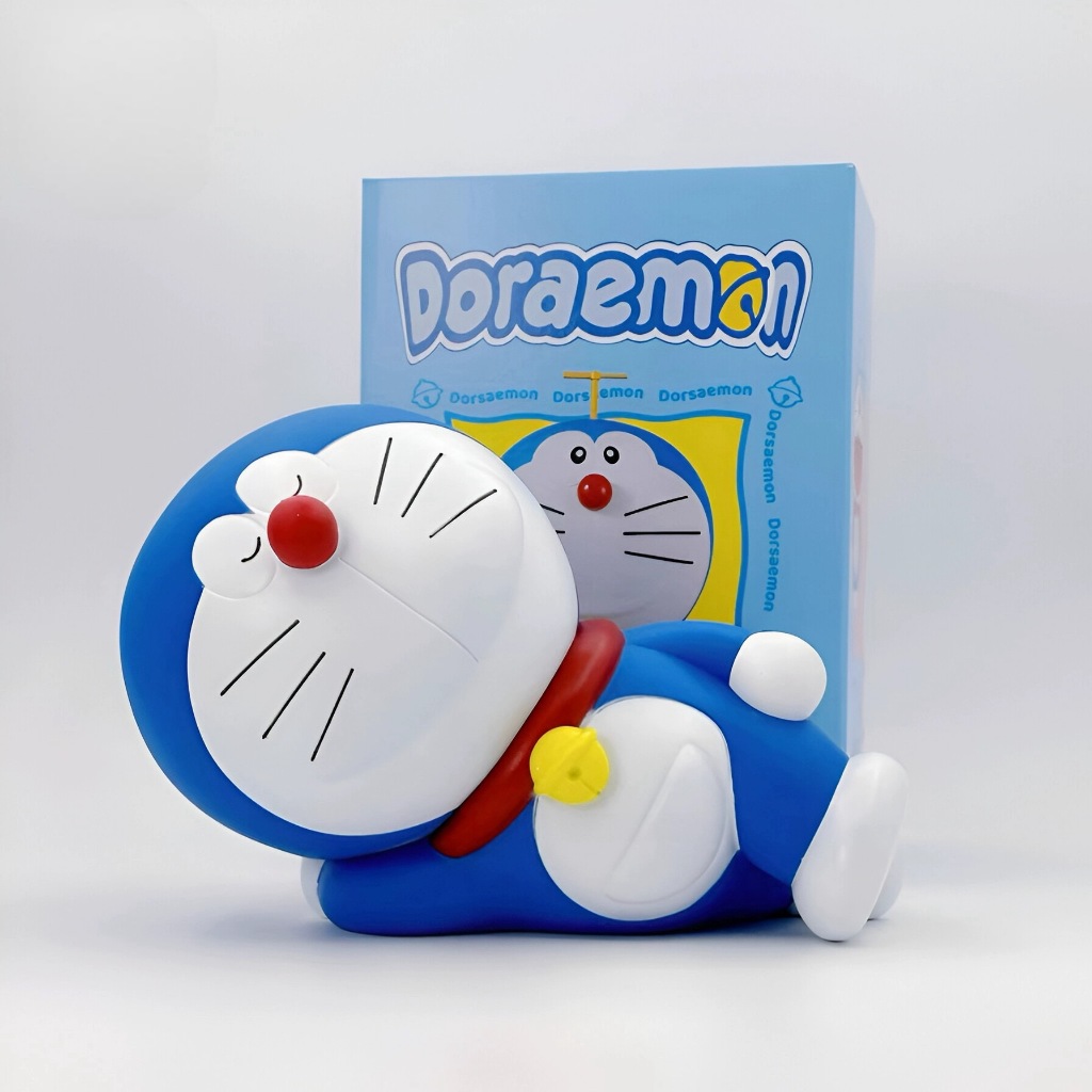 Mô hình Doraemon có khớp nằm ngủ / cầm bánh rán 23cm ( hàng có hộp xinh ...