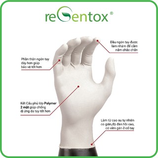 [KHÔNG BỘT] Găng Tay Cao Su Đa Năng REGENTOX5 Đôi/Túi Cao Su Tự Nhiên Dày Dặn Bền Dai Chống Trơn Trượt Ôm Tay
