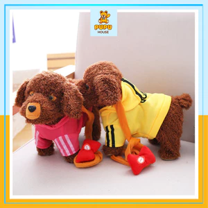 Cún Bông Cún Bằng Bông Biết Đi Biết Hát Biết Lắc Mông Cún Đồ Chơi Cute Dễ Thương Cho Bé - PUPU HOUSE