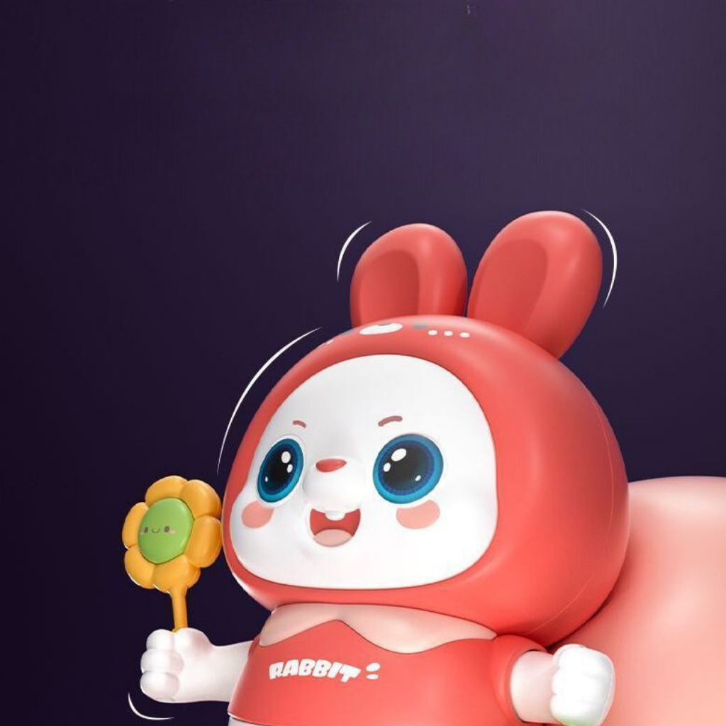 Đồ Chơi Thỏ Nhảy Múa Robot Nhảy Múa Con Thỏ Thỏ Nhún Nhảy Thỏ Nhảy Thỏ Biết Nhảy Nhảy Múa Thỏ Cầm Hoa -Đồ Chơi PUKAPI