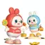 Đồ Chơi Thỏ Nhảy Múa BỐ KHỦNG LONG Robot Nhảy Múa Con Thỏ Thỏ Nhún Nhảy Thỏ Biết Nhảy Múa Thỏ Cầm Hoa