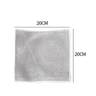 Set 3 Giẻ Lau Bếp Dây Kim Loại Lau Bồn Rửa Chén Cọ Rửa Xoong Nồi Chén Bát, Tấm Cọ Rửa Đa Năng Không Mài Mòn 88452