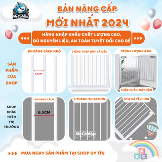 Thanh Chắn Cầu Thang, Thanh Chắn Cửa Pakey Không Khoan Đục Cao 79cm An Toàn Cho Trẻ Nhỏ