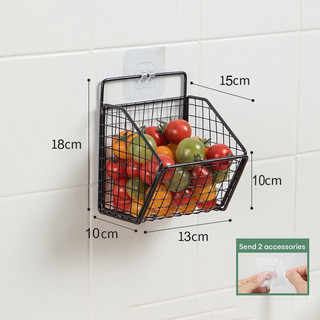 Kệ để đồ nhà bếp 1, 2,3 ngăn dán tường đa năng, giá đựng gia vị hành tỏi treo tường chia ngăn.