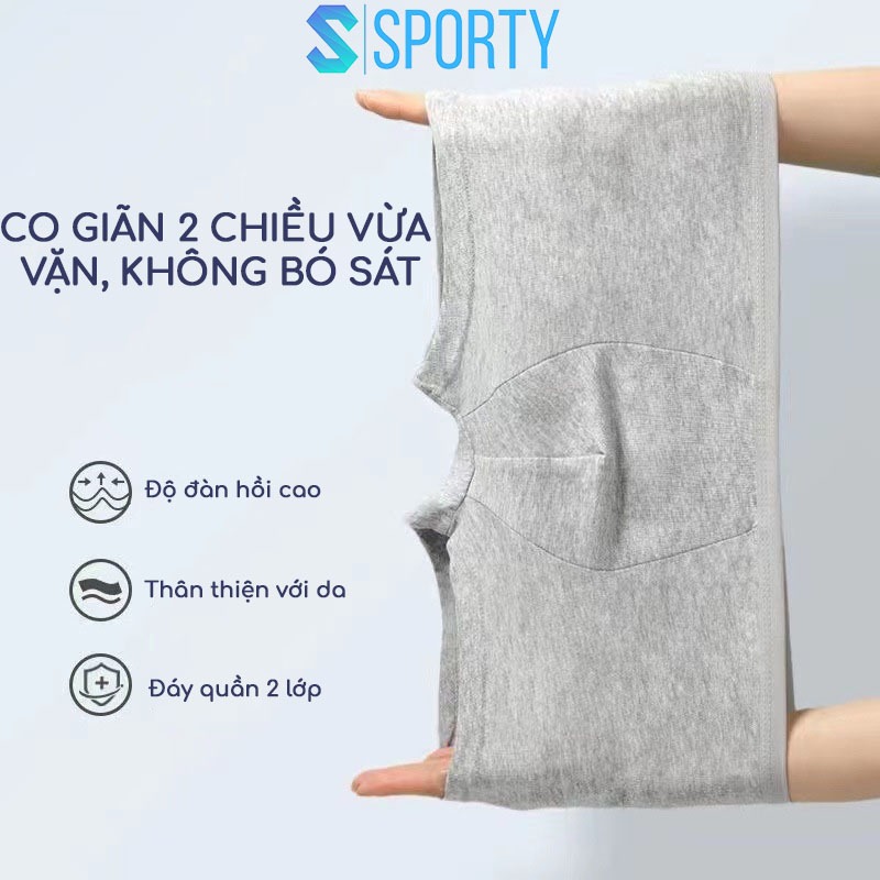 Quần lót giấy boxer nam SPORTY DP2 100% cotton 2 lớp đáy dùng khi đi công tác, du lịch, học quân sự