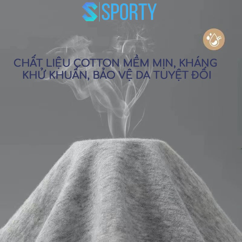 Ảnh Quần lót giấy boxer nam SPORTY DP2 100% cotton 2 lớp đáy dùng khi đi công tác, du lịch, học quân sự 2