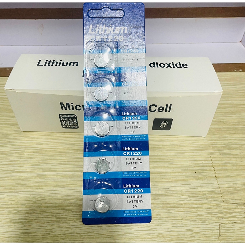 Vỉ 5 viên pin CR1220  Battery 3V ( GIÁ 1 Vĩ 5 VIÊN )