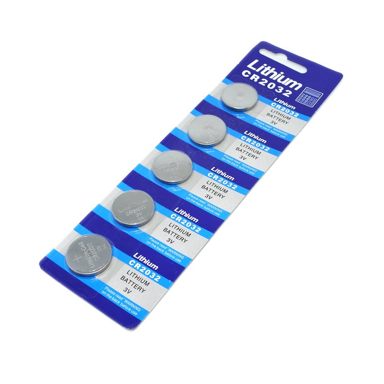 Pin Cúc Áo CR2032  3V (Vỉ 5 Viên) Dùng Cho CMOS Máy Tính, Remote Smartkey Xe Máy