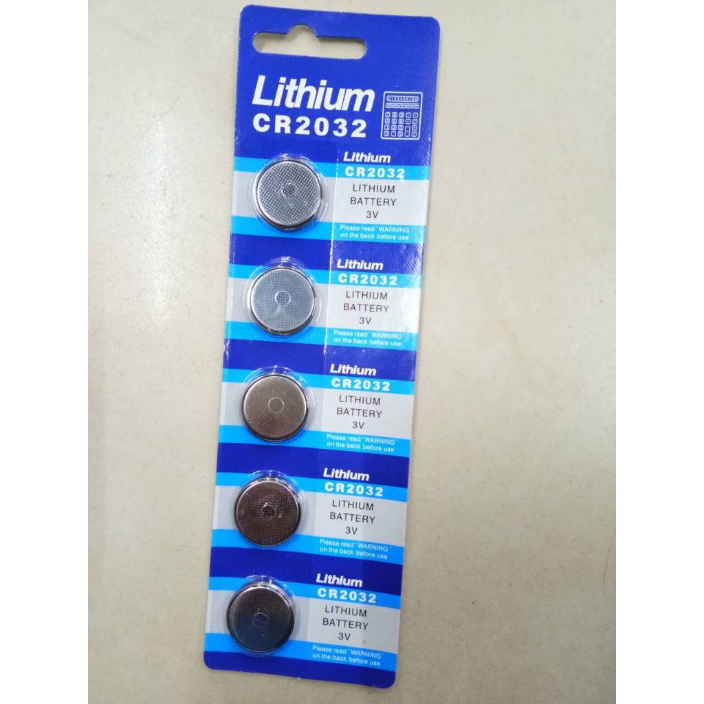 Pin Cúc Áo CR2032  3V (Vỉ 5 Viên) Dùng Cho CMOS Máy Tính, Remote Smartkey Xe Máy