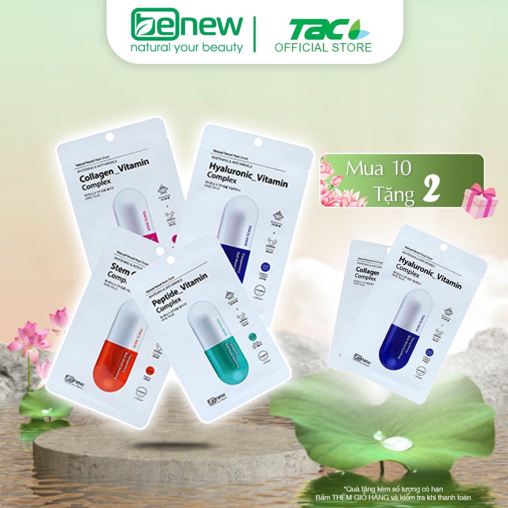 Ảnh Miếng Mặt Nạ Dưỡng Da Cao Cấp Benew Vitamin Complex 26ml 1