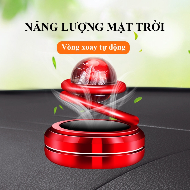 Nước Hoa Ô Tô Năng Lượng Mặt Trời HÌNH ĐỊA CẦU Varomas Sáp Thơm Ô Tô Trang Trí Phụ Kiện Xe Hơi Thông Minh KT78