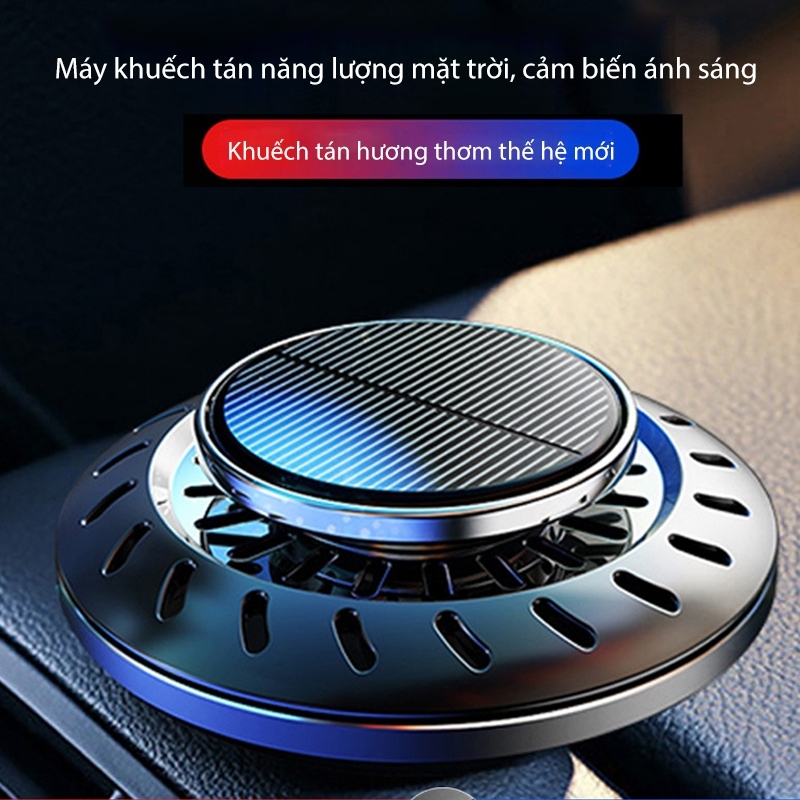 Máy Khuếch Tán Tinh Dầu Ô Tô VaromaS KT81 – Đĩa Bay UFO, Xoay Năng Lượng Mặt Trời