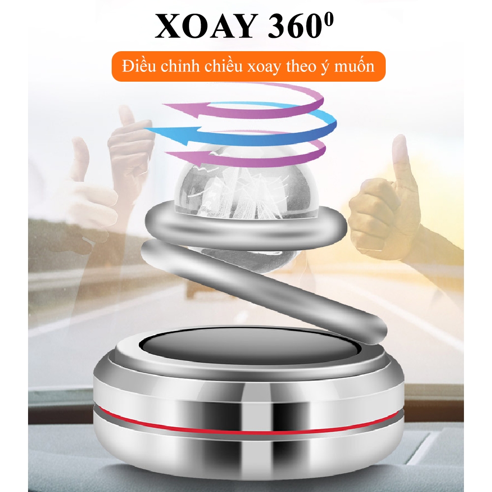 Nước Hoa Ô Tô Năng Lượng Mặt Trời HÌNH ĐỊA CẦU Varomas Sáp Thơm Ô Tô Trang Trí Phụ Kiện Xe Hơi Thông Minh KT78