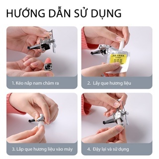 Nước Hoa Ô Tô VAROMAS Trực Thăng Gắn Cửa Gió Xe Hơi Tiện Dụng Tự Động Xoay Nhờ Sức Gió Tặng Kèm 3 Thanh Tinh Dầu KT82