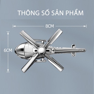 Nước Hoa Ô Tô VAROMAS Trực Thăng Gắn Cửa Gió Xe Hơi Tiện Dụng Tự Động Xoay Nhờ Sức Gió Tặng Kèm 3 Thanh Tinh Dầu KT82