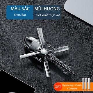 Nước Hoa Ô Tô VAROMAS Trực Thăng Gắn Cửa Gió Xe Hơi Tiện Dụng Tự Động Xoay Nhờ Sức Gió Tặng Kèm 3 Thanh Tinh Dầu KT82