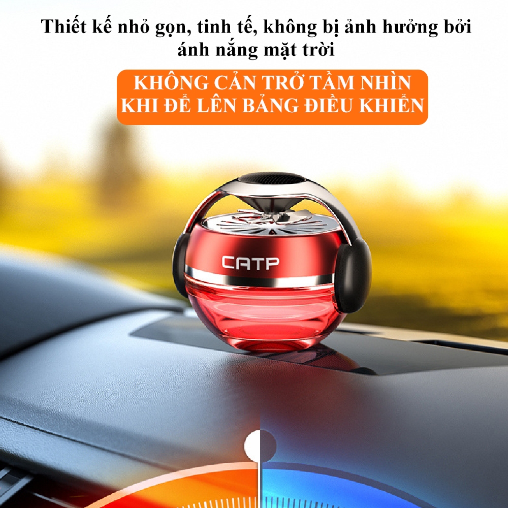 Nước Hoa Ô Tô Cao Cấp VAROMAS Cánh Quạt Tự Động XoayToả Hương Thơm Nhờ Năng Lượng Mặt Trời Tinh Dầu Thiên Nhiên KT85