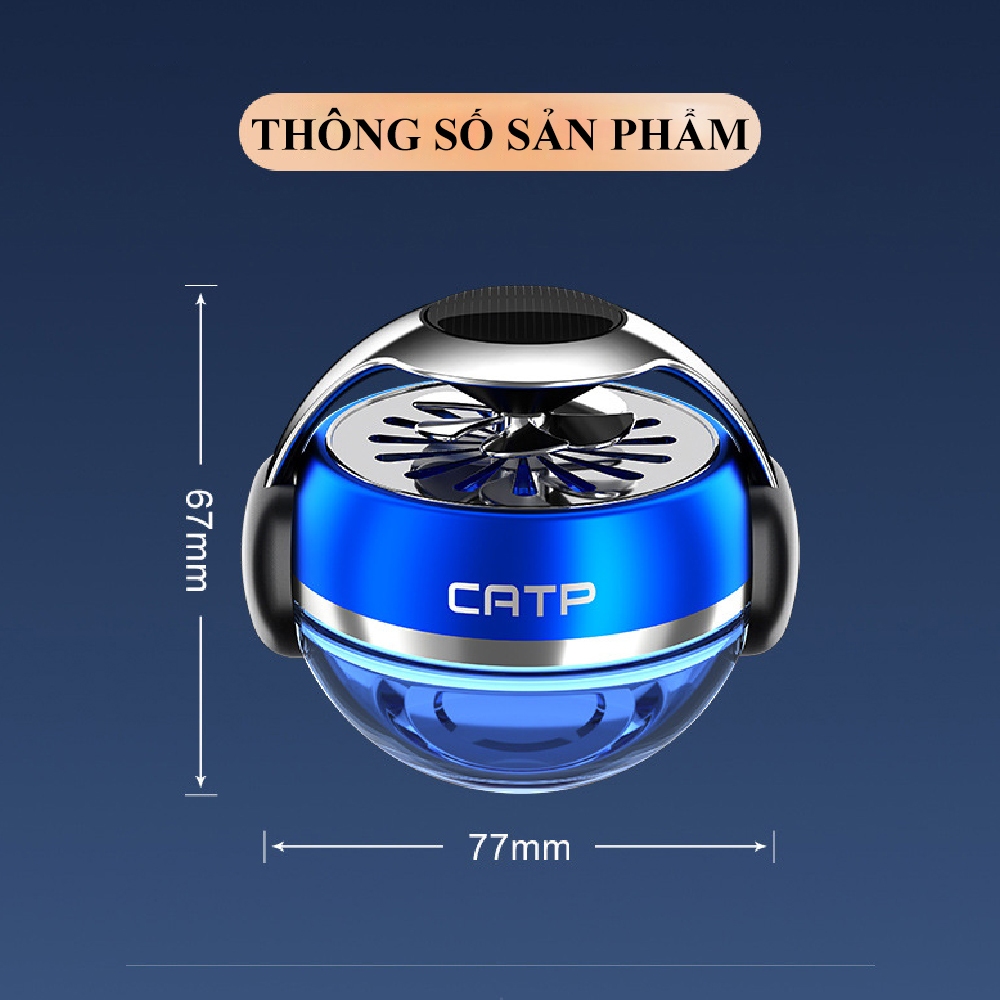 Nước Hoa Ô Tô Cao Cấp VAROMAS Cánh Quạt Tự Động XoayToả Hương Thơm Nhờ Năng Lượng Mặt Trời Tinh Dầu Thiên Nhiên KT85