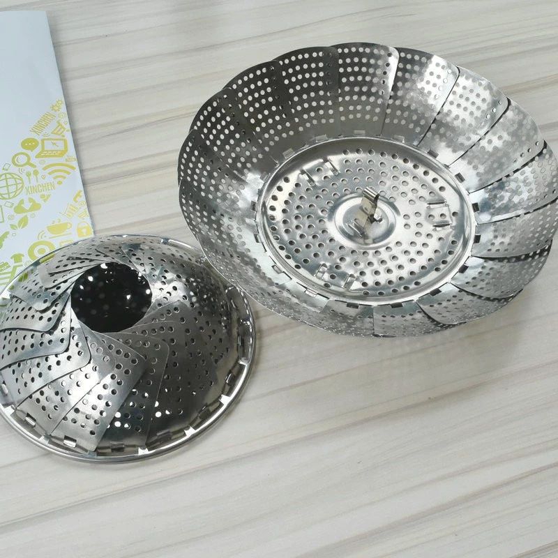 Vỉ Hấp Xếp, Bông Hấp Inox Xếp Gọn, Bông Hấp Đa Năng