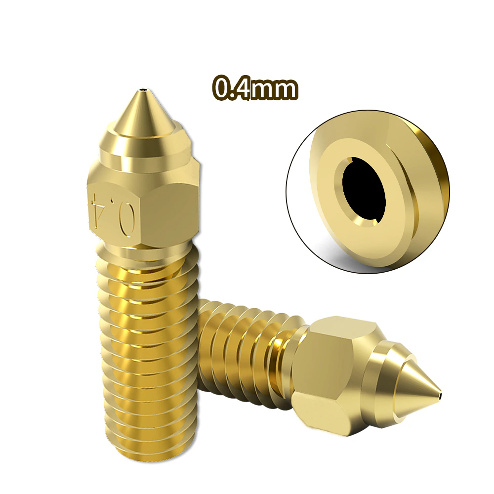 Đầu đùn nhựa Nozzle M6 0.4mm cho máy in 3d Creality CRM4 & K1 & K1 Max