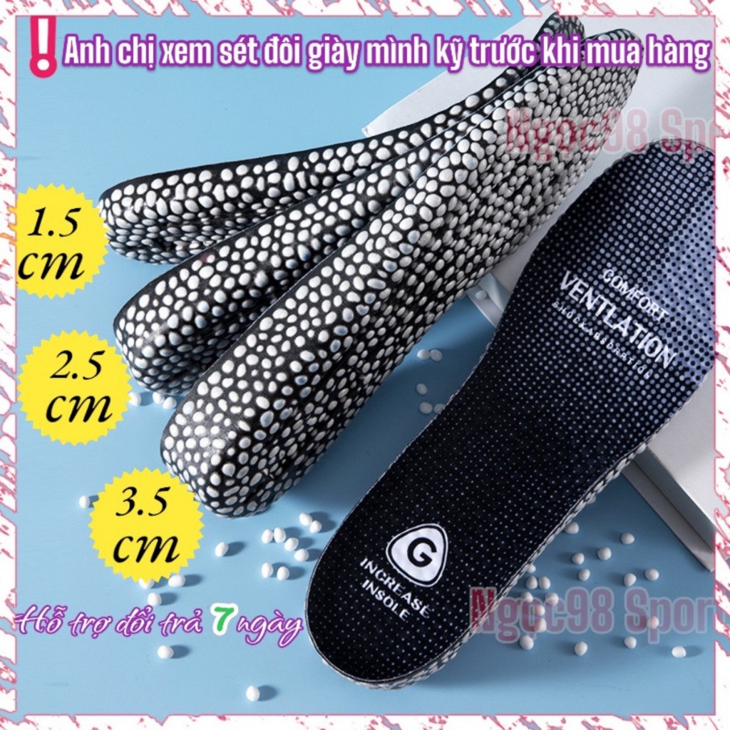 Lót giày tăng chiều cao nam nữ cao cấp chất liệu Boost nhẹ êm thoáng đàn hồi tốt không biến dạng